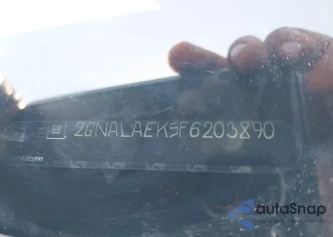 2015 Chevrolet Equinox Ls z USA, uszkodzony, nr VIN 2GNALAEK5F6203890